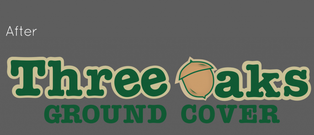 three oaks ground cover logo before