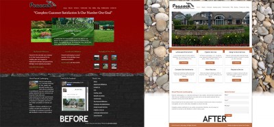Peacock Landscaping | Website Re-design in Burtchville Twsp MI